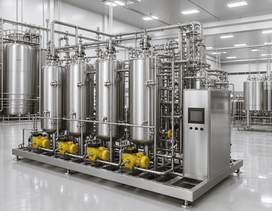 Oil refining tanks and equipment