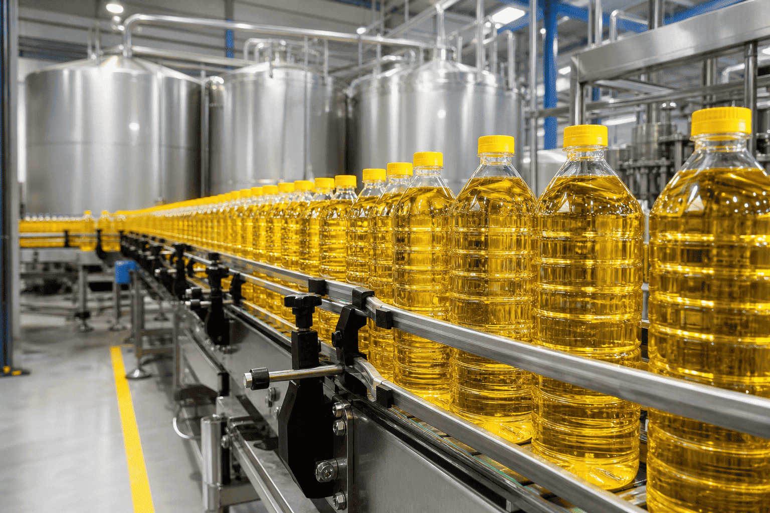 Bottled edible oil